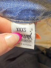 Load image into Gallery viewer, PINTAX Jeans Womens XXXS 3XS (28x27) Blue Denim Ripped Hip Hop Baggy Carpenter
