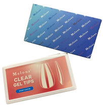 Load image into Gallery viewer, Melous Clear Gel Tips Short Coffin Shape Approx. 600 Pieces NOB
