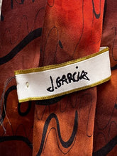 Load image into Gallery viewer, Jerry J. Garcia Tie Abstract Red Orange Ombre Thistle Ghost Limited Edition

