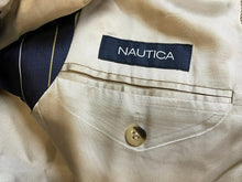 Load image into Gallery viewer, Nautica Sports Coat Mens 42L Gold Single Breasted 100% Silk Suit Blazer N420

