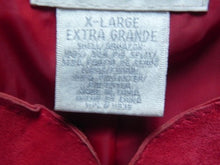 Load image into Gallery viewer, Worthington Jacket Womens Extra Large SUEDE Red Button Down Pocket Blazer Ladies
