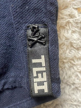 Load image into Gallery viewer, True Love False Idols Shirt Adult Large Navy Button Up Flannel Casual TLFI Mens
