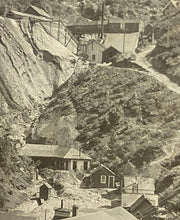 Load image into Gallery viewer, 1910 Real Photo Postcard New Engl ND Last Chance Mines Mining Town Mountain RPPC
