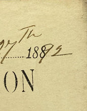 Load image into Gallery viewer, 1892 Convict Camp Requisition Jailer Prisoners Antique Ephemera
