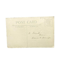 Load image into Gallery viewer, Vintage Santa Claus Post Card Red Suit Bag of Toys Mistletoe
