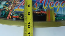 Load image into Gallery viewer, Vintage Las Vegas Souvenir Tray 15" x 10" Trinket Serving Metal
