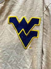 Load image into Gallery viewer, West Virginia Mountaineers Shirt Mens Medium Henley Yellowish-Tan Athleisure
