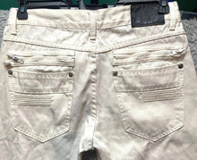 Load image into Gallery viewer, Old Skool Jeans Adult 32x32 White Denim Vintage Y2K Zip Pockets Buttons Mens
