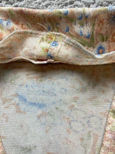 Load image into Gallery viewer, VTG Handmade Shirt Womens Extra Large Peach Blue AOP Flower Hippie Peasant
