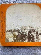 Load image into Gallery viewer, VTG Keystone Stereoview Photo Card 1898 Chilkoot Pass Alaska Klondike Gold Rush
