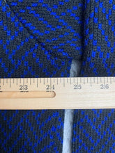 Load image into Gallery viewer, Sioni Studio Sweater Womens 2X Blue Black Button Front Cardigan Wool Blend

