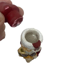 Load image into Gallery viewer, Old World Santa Candlestick Holder St. Nick Christmas Red Suit Reindeer Original
