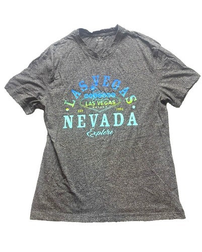 Las Vegas Nevada Shirt Womens Large Gray Fabulous Spell Out Streetwear Ladies