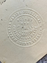 Load image into Gallery viewer, 1892 Commitment Document Larceny Theft Antique Ephemera Notary Seal
