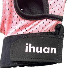 Load image into Gallery viewer, ihuan Sport Glove Vented Biking Weight Lifting Workout Wrist Strap Right Hand
