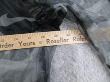 Load image into Gallery viewer, New Look Jacket Womens Medium Black Camouflaged Full Zip Hoodie Sheer Fishnet
