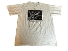 Load image into Gallery viewer, VTG Airplane Shirt Adult Medium Flight School Funny 90s Light Gray Black Mens
