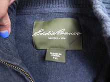 Load image into Gallery viewer, Eddie Bauer Sweater Adult TXL Tall Extra Large Black 1/4 Zip Seattle USA Mens
