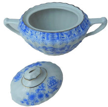 Load image into Gallery viewer, Vintage Seltmann WEIDEN Germany U.S.Z. China Blau 10 Porcelain Sugar Dish &amp; Lid
