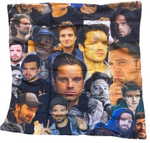 Load image into Gallery viewer, Sebastian Stan Pillow Case Cover 8" Photo Marvel Avengers Bucky Barnes NEW

