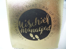 Load image into Gallery viewer, Harry Potter Can Cooler Mischief Managed Metallic Gold NEW
