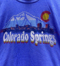Load image into Gallery viewer, Colorado Springs Shirt Adult Extra Large Blue Mountains Destination Hiking Mens
