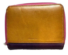 Load image into Gallery viewer, Rolfs Genuine Leather Wallet 20 Card Holder Slots Folding Colorblock
