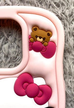 Load image into Gallery viewer, Hello Kitty iPhone 15 Pro Phone Case Lucky Kitty Silicone Pink NEW
