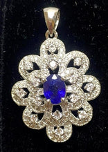 Load image into Gallery viewer, Lot of 4 Pendants Sapphire Emerald Ruby Citrine Gemstones Lab Created NEW
