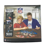 Load image into Gallery viewer, Football Puzzle Master Pieces 500 Piece NFL Sports Helmet Shaped NEW Sealed
