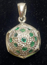 Load image into Gallery viewer, Lot of 4 Pendants Sapphire Emerald Ruby Citrine Gemstones Lab Created NEW

