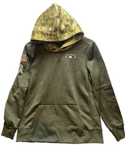 Load image into Gallery viewer, Dallas Cowboys Sweatshirt Womens Large Green Nike Dry Fit Camo NFL Football
