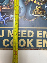 Load image into Gallery viewer, Octopus Feast Tin Sign 8x12 Rustic Vintage Style Metal Poster NEW
