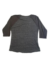 Load image into Gallery viewer, Alternative Shirt Womens Large Charcoal Fish Art Artsy Raglan Streetwear Ladies
