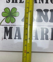 Load image into Gallery viewer, St. Patrick's Day Wall Decor Sign Shenanigans Malarkey Lucky Clover NEW
