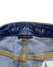 Load image into Gallery viewer, American Eagle Jeans Womens 10 (27x28) Destroyed Next Level Stretch Button Fly
