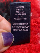 Load image into Gallery viewer, Victoria's Secret Scarf Warm Red Black Plaid Winter Angel Collection 12”x80”
