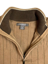 Load image into Gallery viewer, Method Sweater Womens 2XL XXL Brown 1/4 Zip Mock Neck Ribbed Knit Pullover Brown
