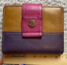Load image into Gallery viewer, Rolfs Genuine Leather Wallet 20 Card Holder Slots Folding Colorblock
