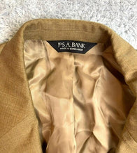 Load image into Gallery viewer, Jos A Bank Sport Coat Mens 42R Tan Single Breasted 100% Wool Suit Blazer
