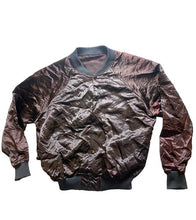 Load image into Gallery viewer, Vintage Rolls Royce Jacket Adult Extra Large Black Snaps Satin Light Up Car Mens
