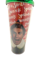 Load image into Gallery viewer, Elf Tumbler 20oz Insulated Cup with Straw 21627 Santa Movie NEW Spoontiques
