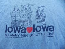Load image into Gallery viewer, VTG Iowa Shirt Womens Large So Many Men So Little Time Single Stitch 80s Ladies
