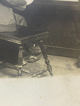 Load image into Gallery viewer, Vintage College Pennant Photo Piano Player Harvard Iowa Yale Dubuque Flags
