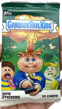 Load image into Gallery viewer, 2015 Topps Garbage Pail Kids Cards Sealed Retail Pack 10 Sticker Card RARE
