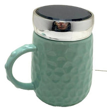 Load image into Gallery viewer, Flamingo Coffee Cup Mug with Lid Soup Mint Green NIB
