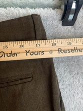 Load image into Gallery viewer, Wool Pants Adult 36Wx32L Brown Pleated Straight Leg Casual Trouser Dress Mens
