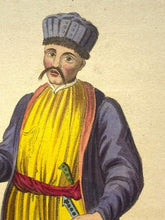 Load image into Gallery viewer, Antique Edward Harding Art Print Engraving Costume of Russian Empire Kabardian
