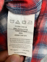 Load image into Gallery viewer, Wrangler Shirt Adult 3XL XXXL Red White Plaid Button Up Flannel Spandex Mens
