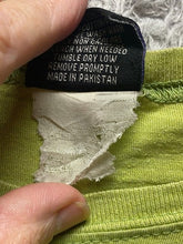 Load image into Gallery viewer, VTG Can't by Me Love Shirt Womens Medium Green Cropped 90s Lennon McCartney Lady
